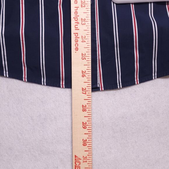 Brooks Brothers Casual Striped Long Sleeve Button Up Shirt Mens Size 12 Blue - Picture 7 of 10